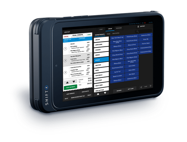 SkyTab Glass POS device angled front view SkyTab Glass POS device angled front view